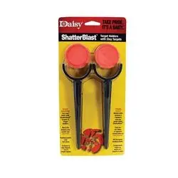 Daisy 980872-444 ShatterBlast Clay Target with Target Stakes, Clay/Plastic