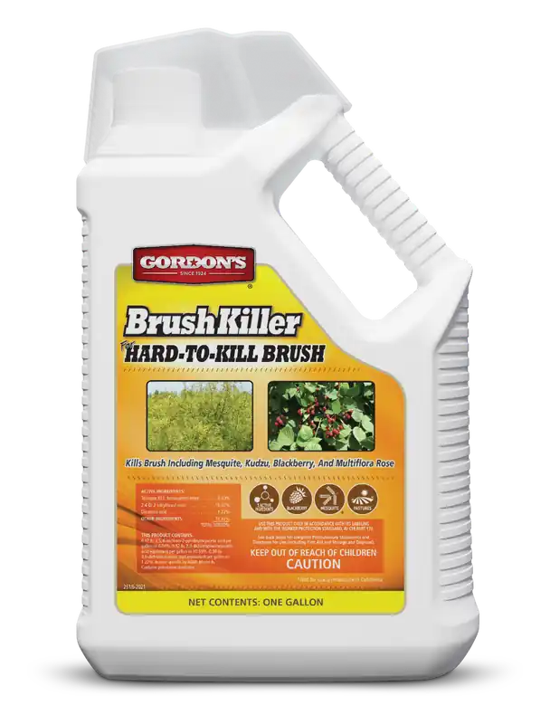 Gordon‘s 2511072 Brush Killer, Liquid, Light Yellow, 1 gal Package
