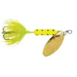ROOSTER TAIL 206-CHDA Fishing Bait, Spinner Bait, Chartreuse Dalmation Bait