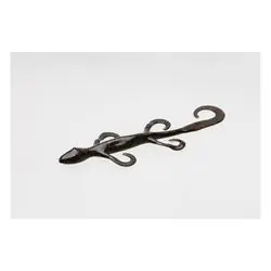 Zoom 002-001 Fishing Lure, Lizard, Plastic, Black/Red Lure