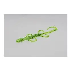 Zoom 002-009 Lizard Soft Bait, Plastic, Chartreuse Pepper Bait