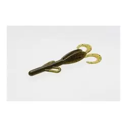 Zoom 042-025 Baby Brush Hog Soft Bait, Green Pumpkin Bait