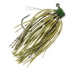 Z-MAN ShroomZ MFJ18-02PK2 Jig Head, Nickel, Green Pumpkin, 2, Pack