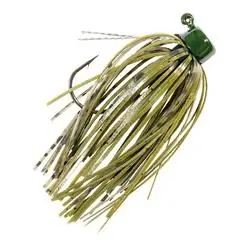 Z-MAN SHROOMZ MFJ316-02PK2 Micro Finesse Jig, Largemouth, Smallmouth, Spotted Bass, Silicone, Green Pumpkin Bait, 2