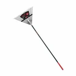 RAZOR-BACK 2915212 Leaf Rake, Steel Tine, 24 -Tine, Fiberglass Handle, 54 in L Handle