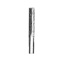 K-T INDUSTRIES 5-8480 Cylindrical Burr, 1/8 in Dia Cutting, 1/8 in Dia Shank, Carbide