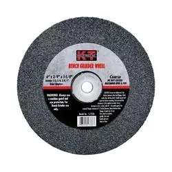 K-T INDUSTRIES 5-7336 Bench Grinder Wheel, 6 in Dia, 3/4 in W, 1/2 to 1-1/4 in Arbor, Coarse
