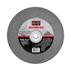 K-T INDUSTRIES 5-7136 Bench Grinder Wheel, 6 in Dia, 1-1/4 in Arbor, 3/4 in Grit, Fine, Aluminum Oxide Abrasive