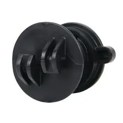 Gallagher G73404 Round Post Insulator, Polyethylene, Black, Screw Mounting