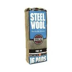Homax 106603-06 Steel Wool Pad, 0 Grit, Fine, Gray
