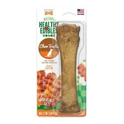 Nylabone Healthy Edibles NEB105P Souper Dog Chew, 50 lb, Bacon Flavor, Treat, 1, Pack