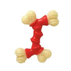 Nylabone Power Chew NBB503P Dog Toy, Wolf, Chew Toy, Double Bone, Nylon