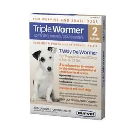 Durvet 011-17603 Triple Wormer, Solid, 2 Package