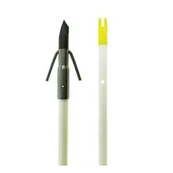 MUZZY 1020-CBS Fish Arrow, 5/16 in Dia, 32 in L, Fiberglass, White