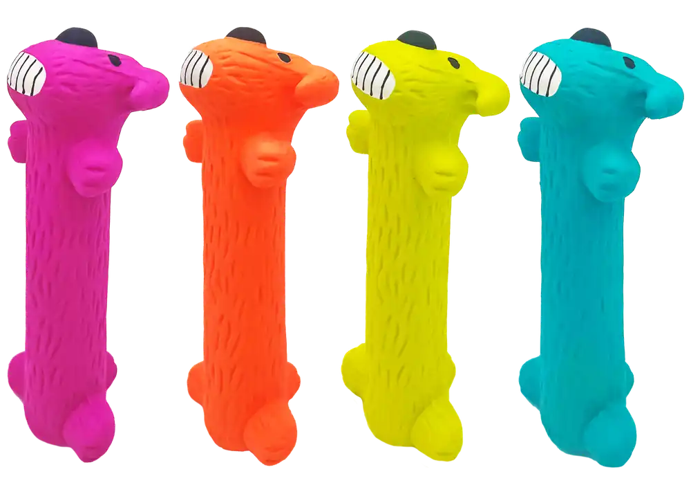 multipet 6" Latex Loofa Dog Toy - Assorted Colors
