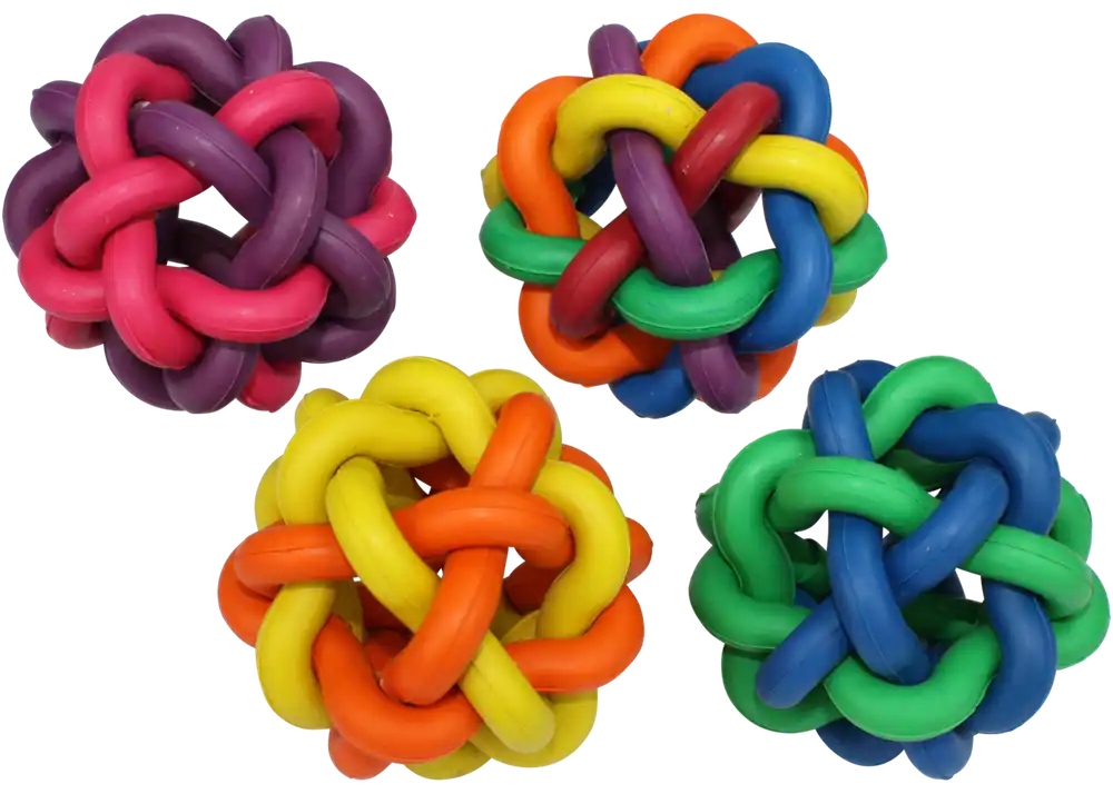 multipet 4" Nobbly Wobbly Dog Toy - Assorted Colors