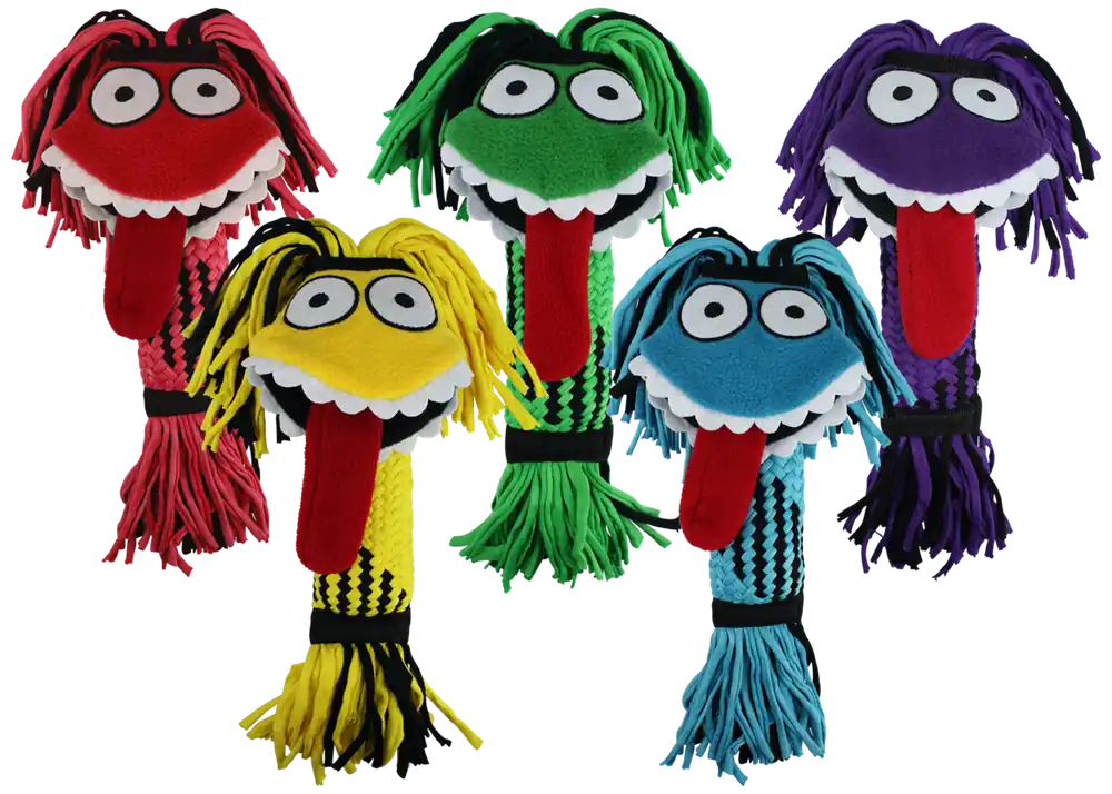 multipet 11" Silly Rope Monster Dog Toy - Assorted Colors