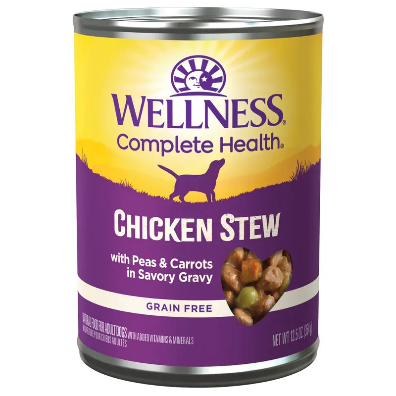 Wellness Homestyle Stew Grain Free Chicken Stew with Peas & Carrots 12.5oz Wet Dog Food