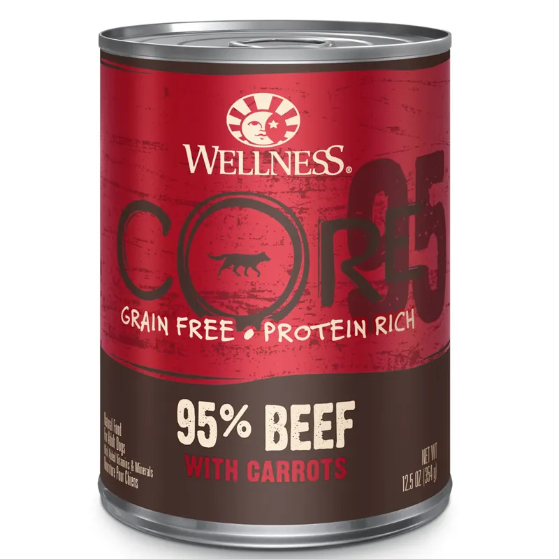 Wellness CORE 95% Beef with Carrots 13.20oz Wet Dog Food