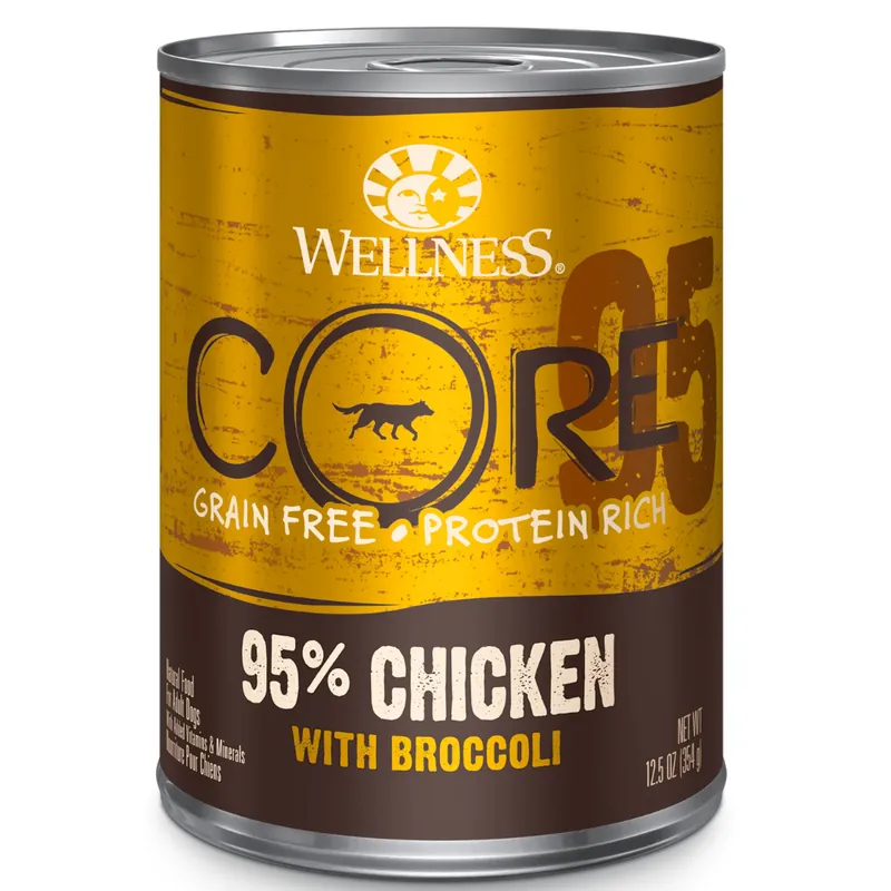 Wellness CORE 95% Chicken with Broccoli 13.20oz Wet Dog Food