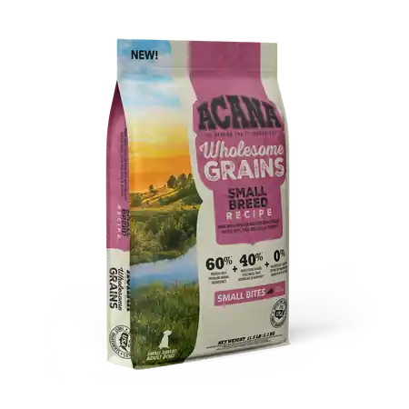 Acana Wholesome Grains, Small Breed Recipe Dry Dog Food 4lbs