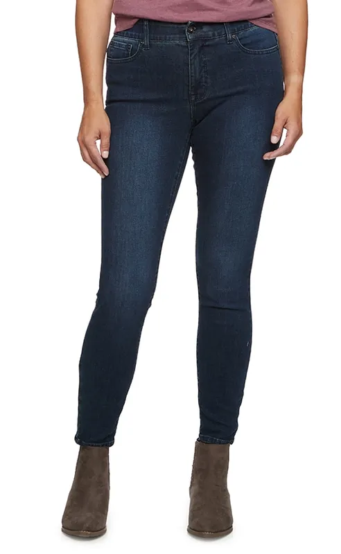 Threadgrit Women‘s Annabelle High Rise Skinny Jean Medium Wash