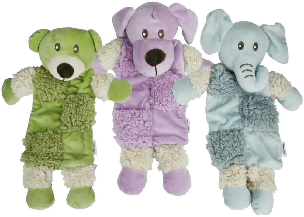 Multipet 12" Aromadog Fleece Squeaker Mat - Assorted Colors