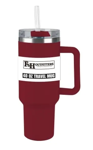 F&H Outfitters Tumbler - 40 Oz. - Maroon