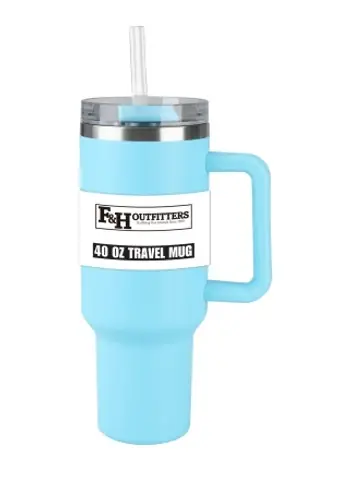 F&H Outfitters Tumbler - 40 Oz. - Baby Blue