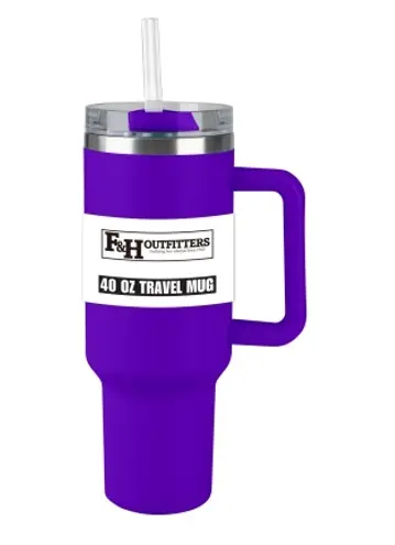 F&H Outfitters Tumbler - 40 Oz. - Royal Purple