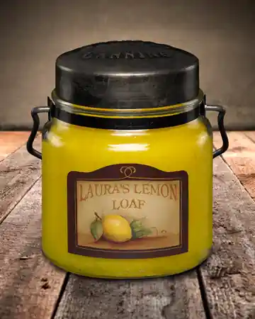 McCall‘s Candles LAURA‘S LEMON LOAF Classic Jar Candle-16oz