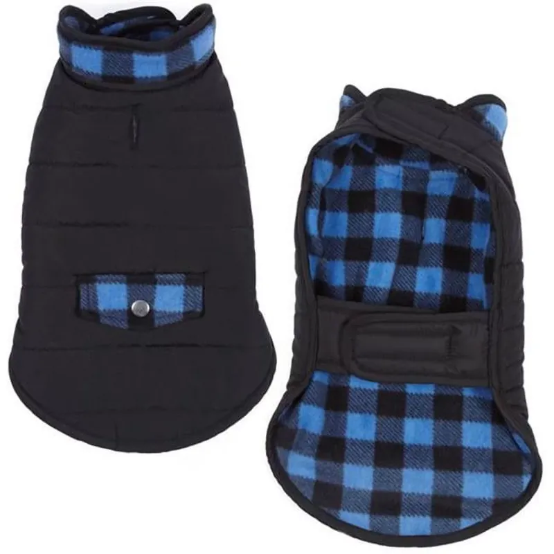 Casual Canine Reversible Parkas Blue
