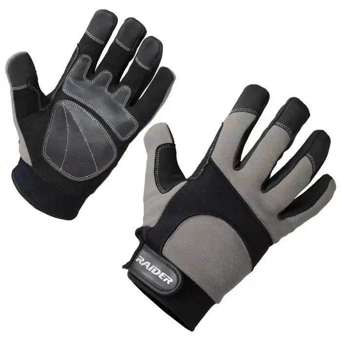 RAIDER Youth MX Off-Road Gloves Black / Silver BCS-948Y
