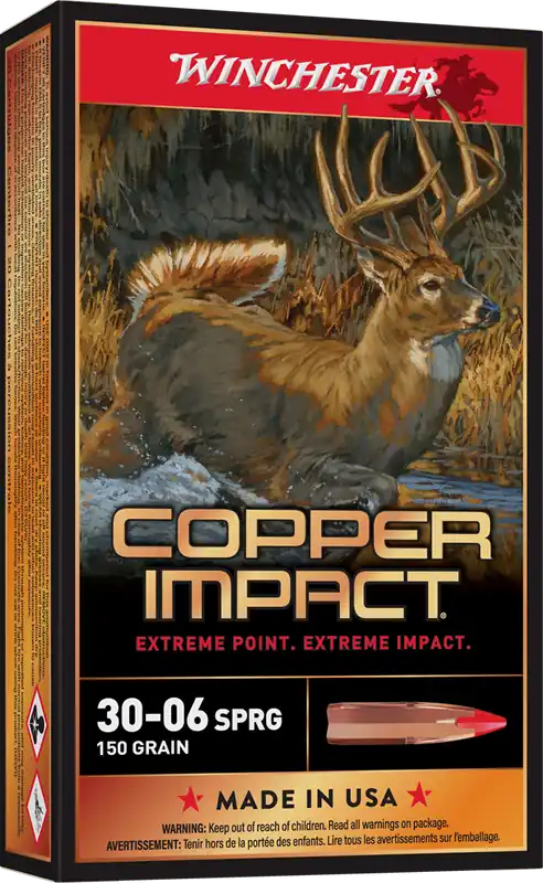 Winchester 30-06 Springfield, 150 Grain COPPER IMPACT X3006CLF