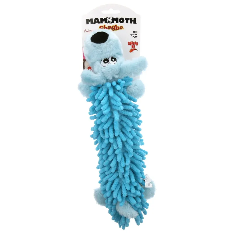 Mammoth Shagbo Interactive Plush Squeaky Dog Toy, Medium, 14"