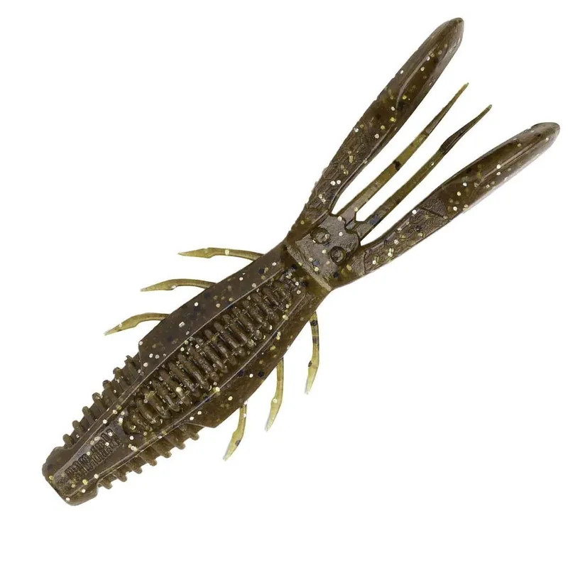 Crush City Bronco Bug Craw Bait - Green Pumpkin Magic, 4in