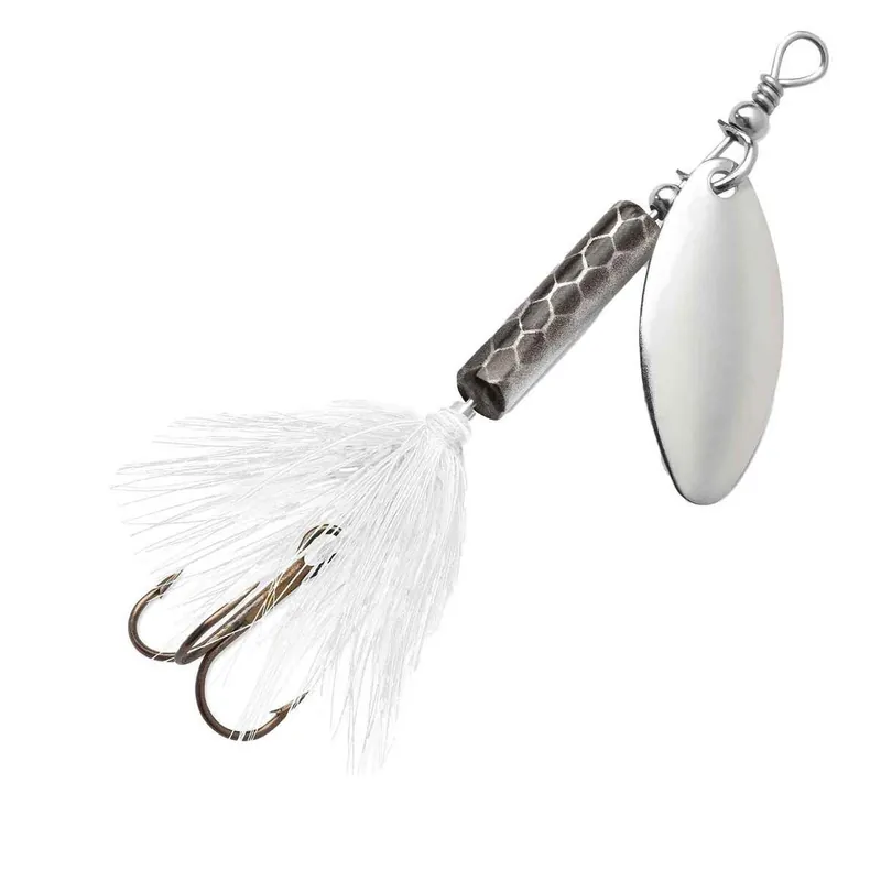Blue Fox Whip Tail Deep Runner Inline Spinner - Silver, 1/8oz, Size 1