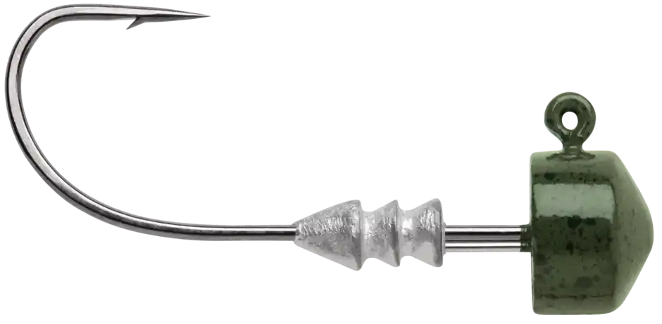 VMC NRJ NED RIG JIG Fish Hook 1/4 Green Pumpkin
