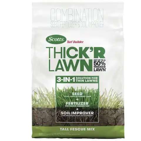 Scotts Turf Builder ThickR Lawn All-Purpose Lawn Fertilizer For Tall Fescue Grass 40 lb