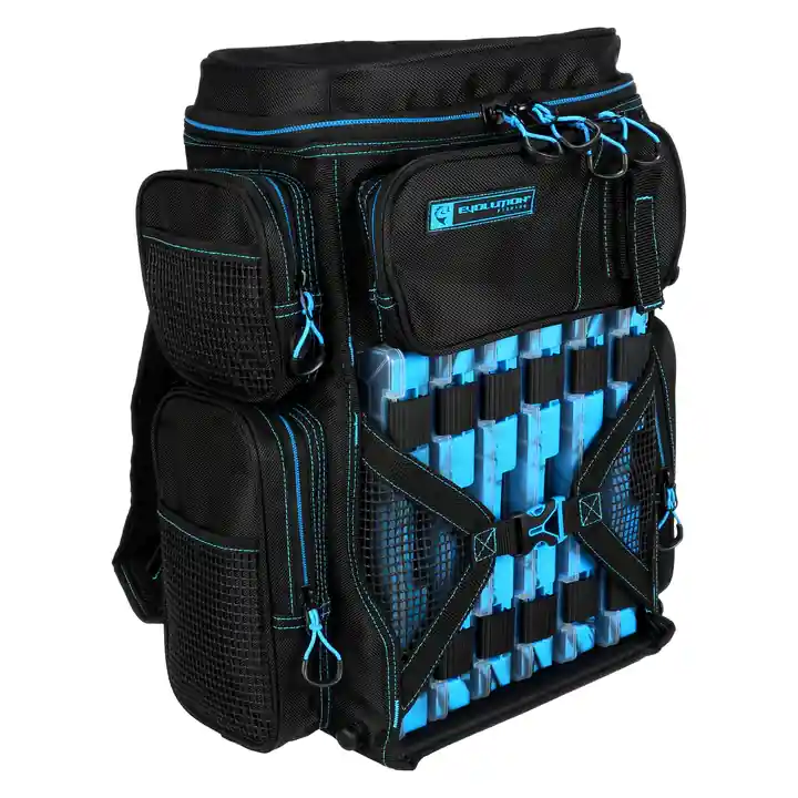 Evolution Outdoor 34014-EV Drift Series 3600 Tackle Backpack Blue/Black