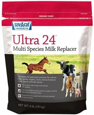 Sav-A-Caf 01-7428-0215 Ultra 24™ Multi-Species Milk Replacer 4lbs