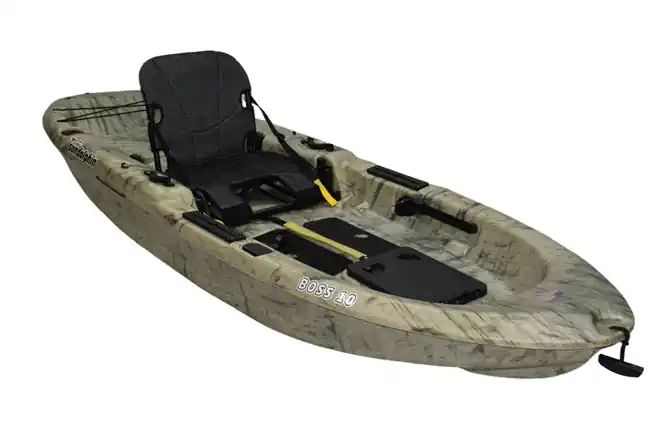 Sundolphin Boss 10 SS Sit-On-Top Fishing Kayak Grass