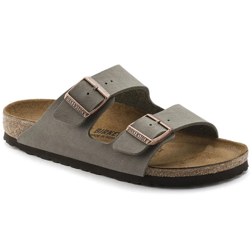 Birkenstock Women‘s 2-Strap Arizona Birkibuc Sandals - Stone