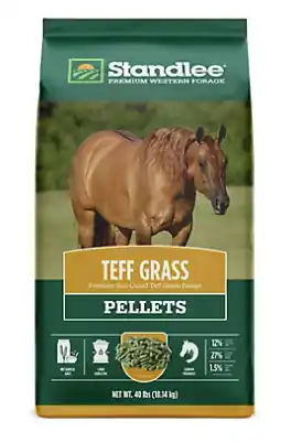 Standlee Premium Western Forage Teff Grass Hay Pellet Horse Feed, 40 lb.