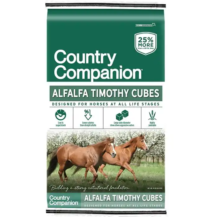 Country Companion Premium Alfalfa/Timothy Pellet, 50 lbs