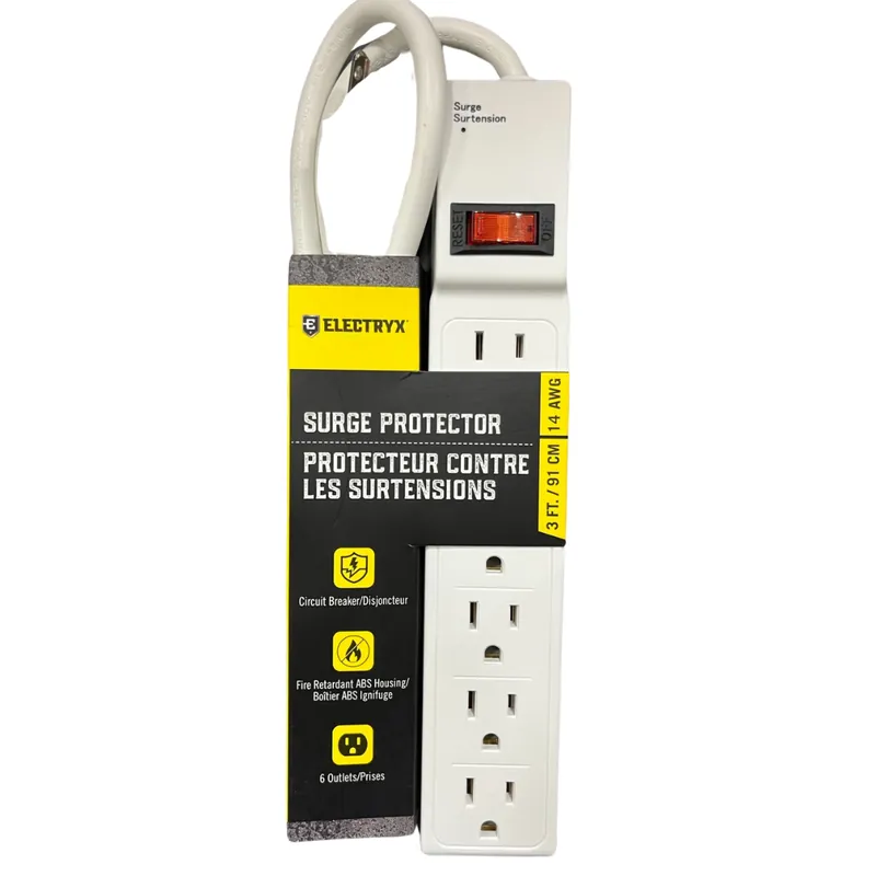 Electryx 3ft Surge Protector 14AWG