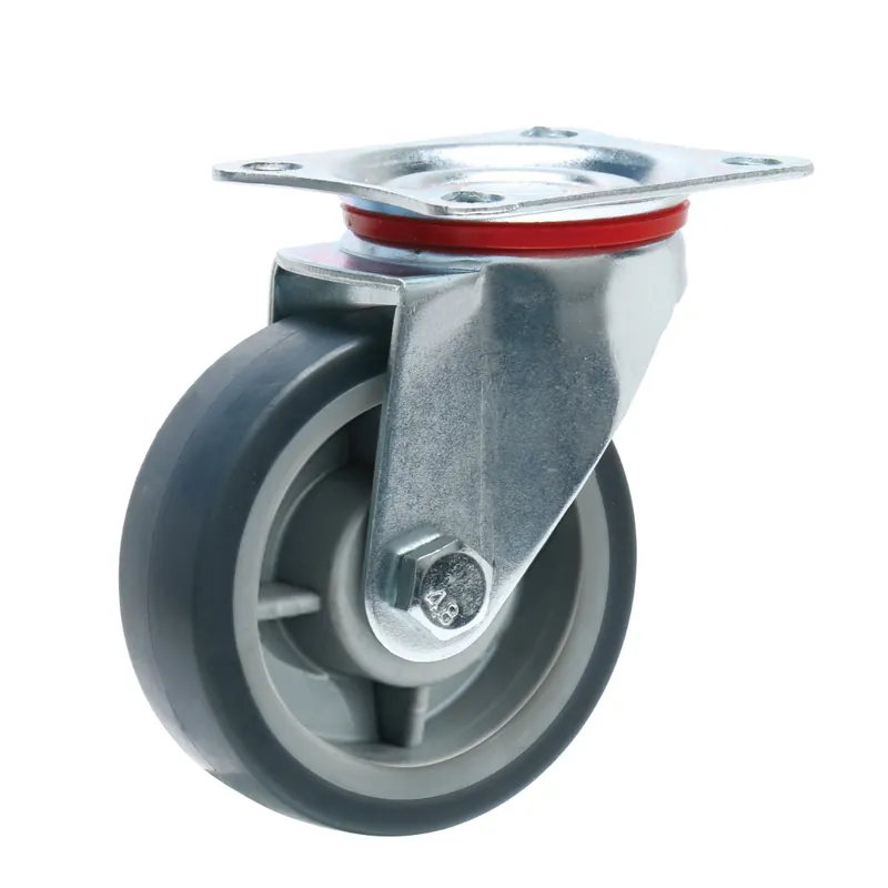 Precision Casters + Wheels™ 2" Swivel Non-Marking TPR Caster