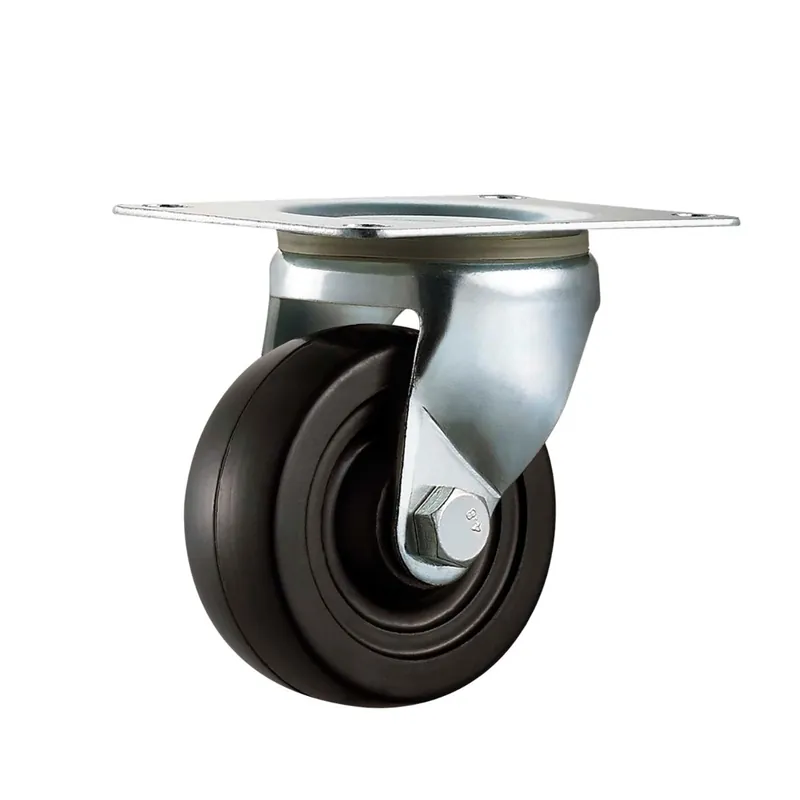 Precision Casters + Wheels™ 2" Swivel Rubber Caster