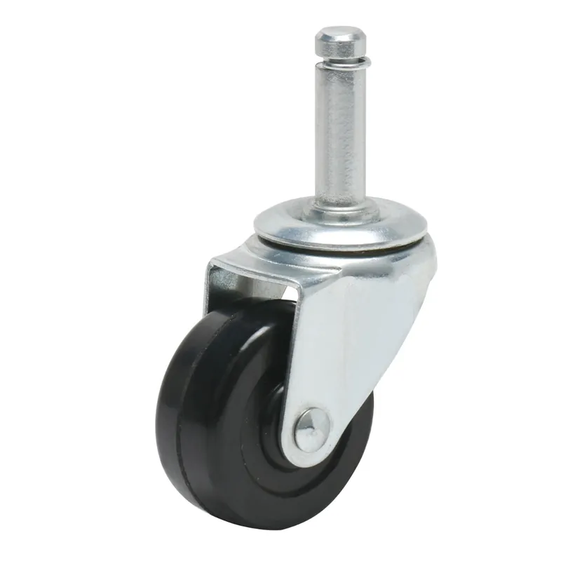 Precision Casters + Wheels™ 2" Swivel Rubber Stem Caster