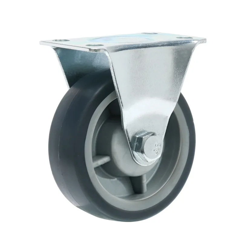 Precision Casters + Wheels™ 3" Rigid Non-Marking TPR Caster